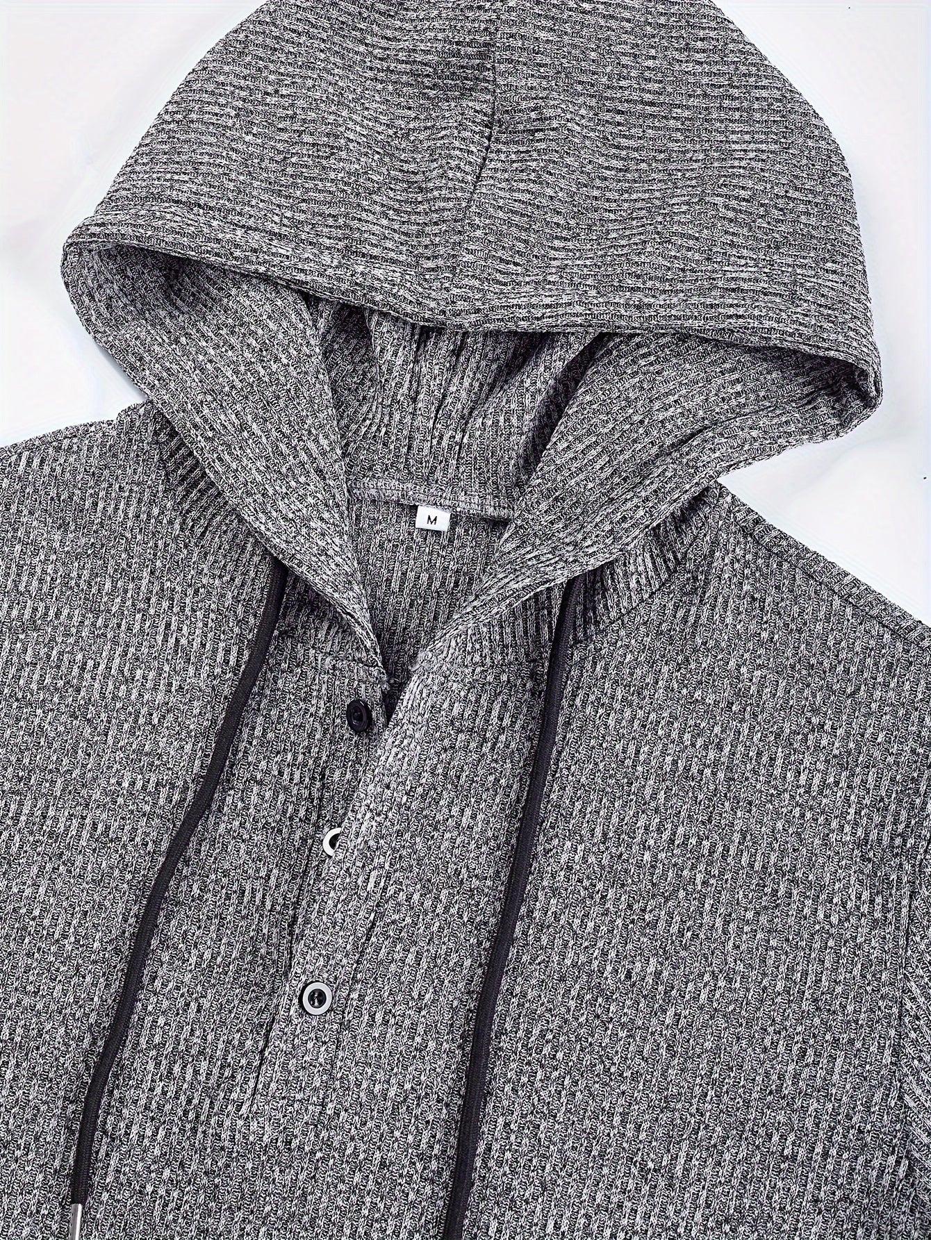Chemisier Henley côtelé pour homme – Haut tricoté doux à manches longues pour l'automne