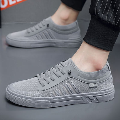 Zapatillas de skateboard Loom & Soul™ para hombre – Zapatillas deportivas bajas informales con forro de malla transpirable y suela duradera inyectada