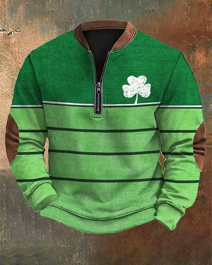 Sudadera con cremallera y estampado digital 3D para hombre - Estilo primavera y otoño