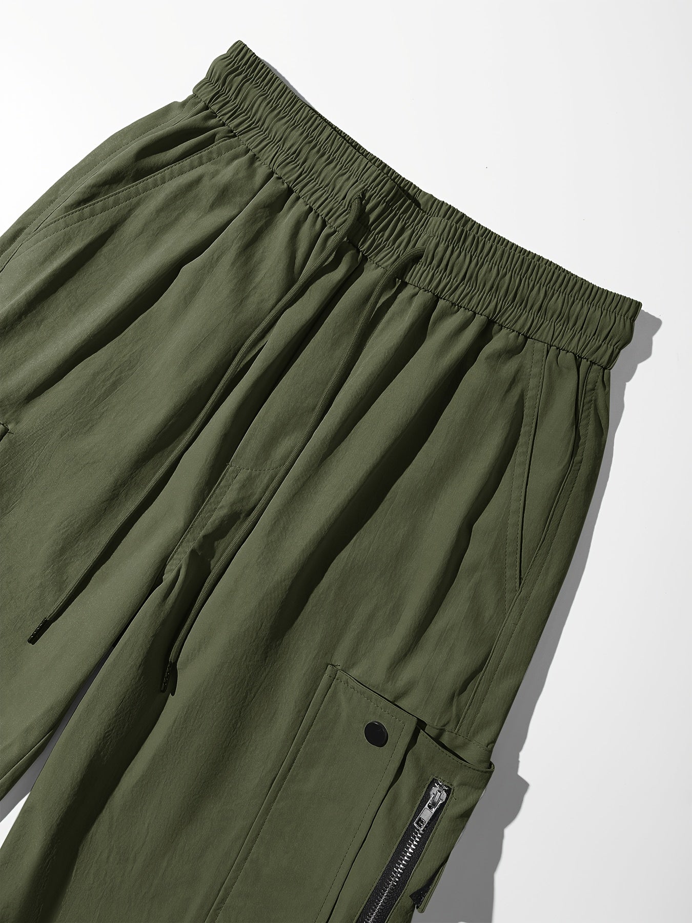 Pantalones cargo de mujer con cordón ajustable – Corte casual urbano con múltiples bolsillos