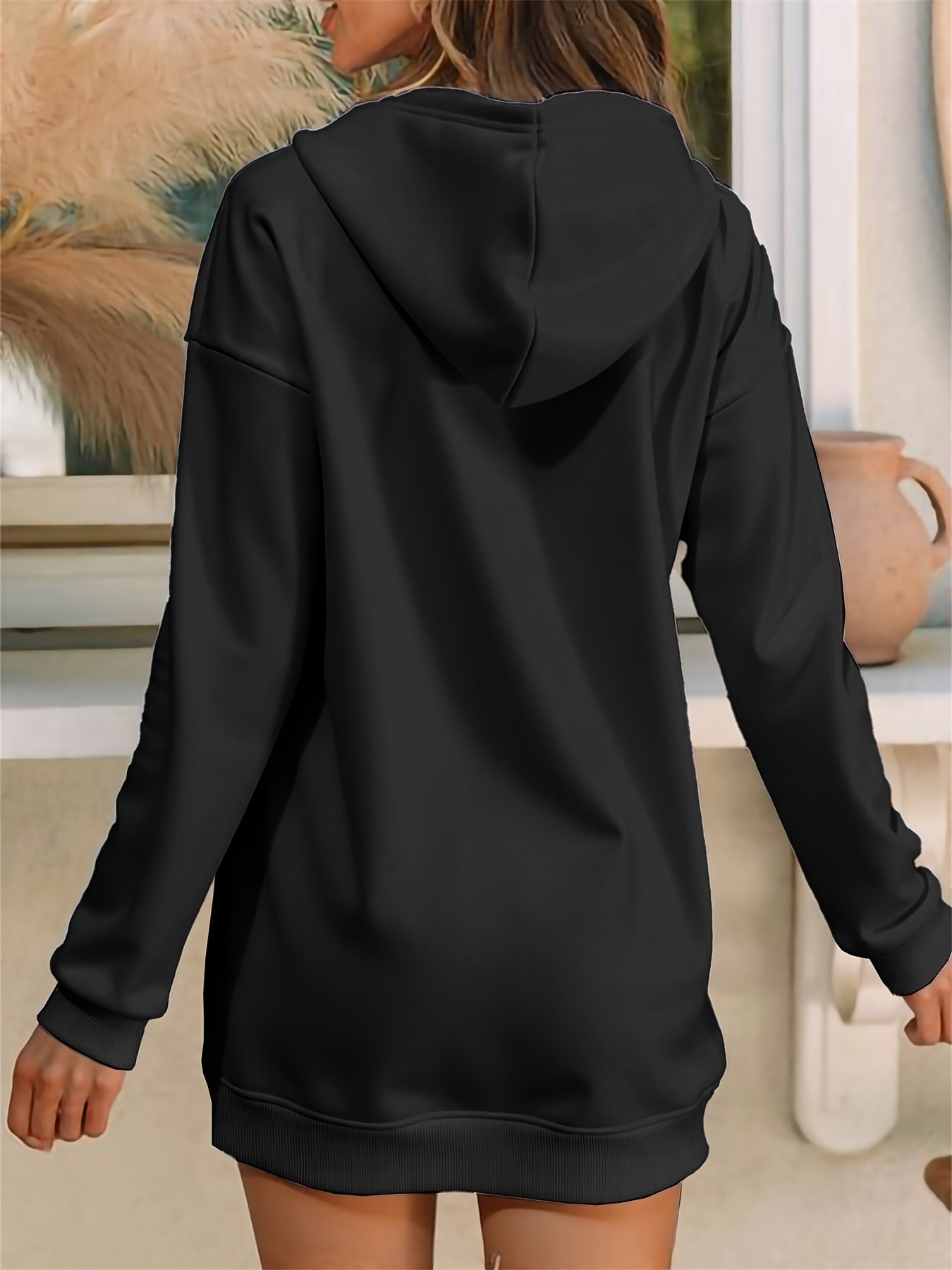 Vestido con capucha extragrande “MILANO” para mujer - Suéter largo y cálido