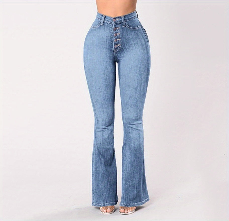 Snatched High Waist Wide Leg Jeans – Flowy Vintage Fit