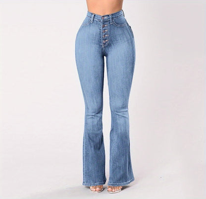 Snatched High Waist Wide Leg Jeans – Flowy Vintage Fit
