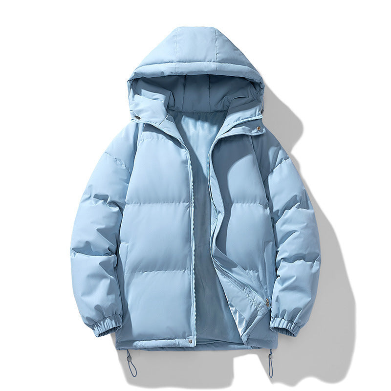 Abrigo con capucha de invierno Loom & Soul™ para hombre – Chaqueta acolchada de algodón grueso con cremallera para calidez y estilo diario