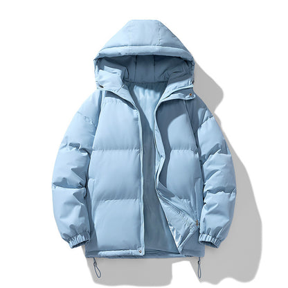 Abrigo con capucha de invierno Loom & Soul™ para hombre – Chaqueta acolchada de algodón grueso con cremallera para calidez y estilo diario