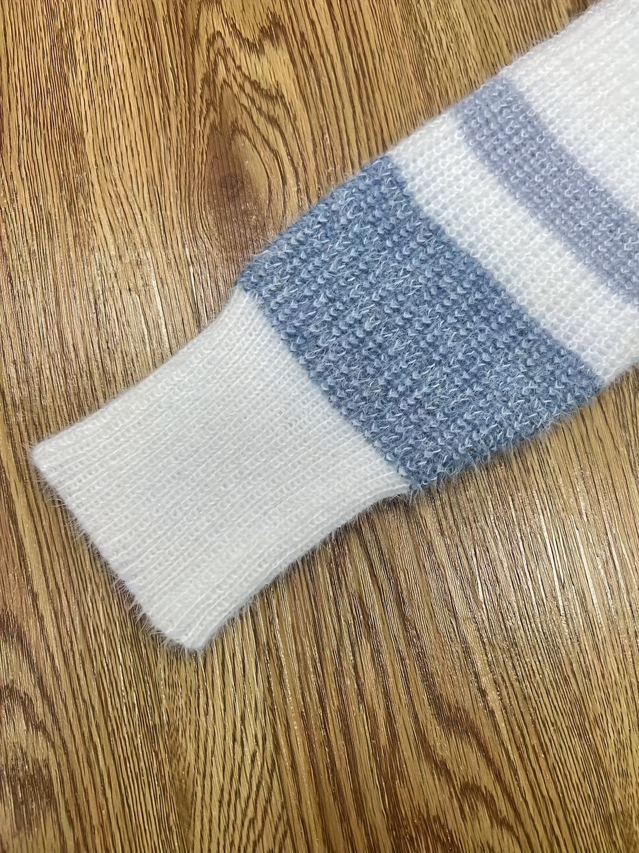 Suéter de felpa con bloques de color para mujer – Sudadera de vellón suave para otoño/invierno