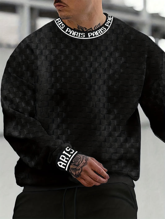Sudadera Jacquard de Rendimiento para Hombre – Jersey Deportivo Casual