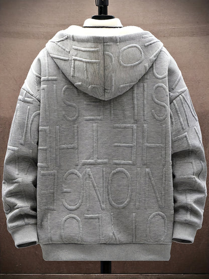 Sudadera con capucha y cremallera de felpa para hombre Loom & Soul - Edición festiva