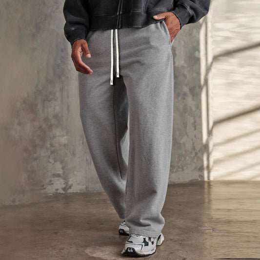 Men’s Straight-Leg Sweatpants – Modern High-Street Fit