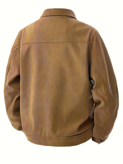 Chaqueta de invierno cortavientos para hombre – Abrigo de pana con aislamiento