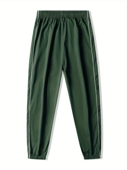 Pantalones de Jogging Holgados de Hombre con Cordón – Transpirables Informales para Exteriores