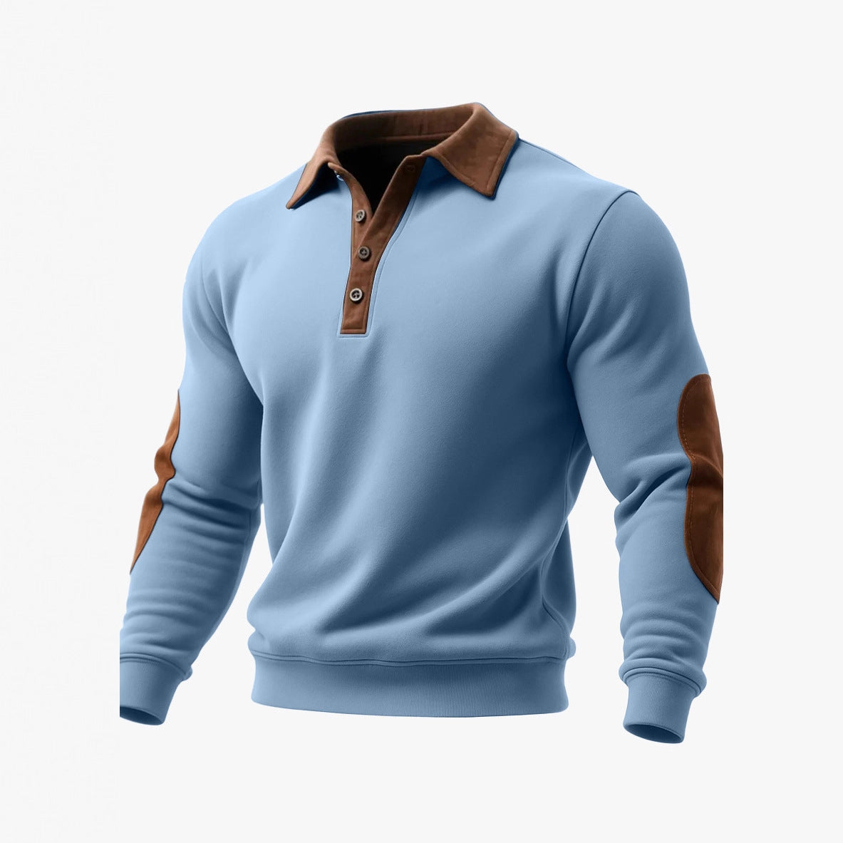 Sudadera con media cremallera y estampado 3D estilo étnico para hombre – Casual, holgada, de manga larga