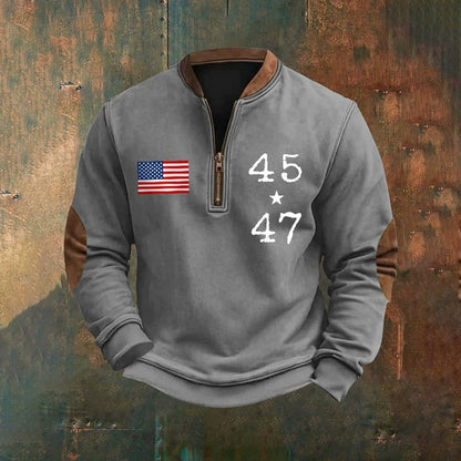 Sudadera con cremallera y estampado digital 3D para hombre - Estilo primavera y otoño