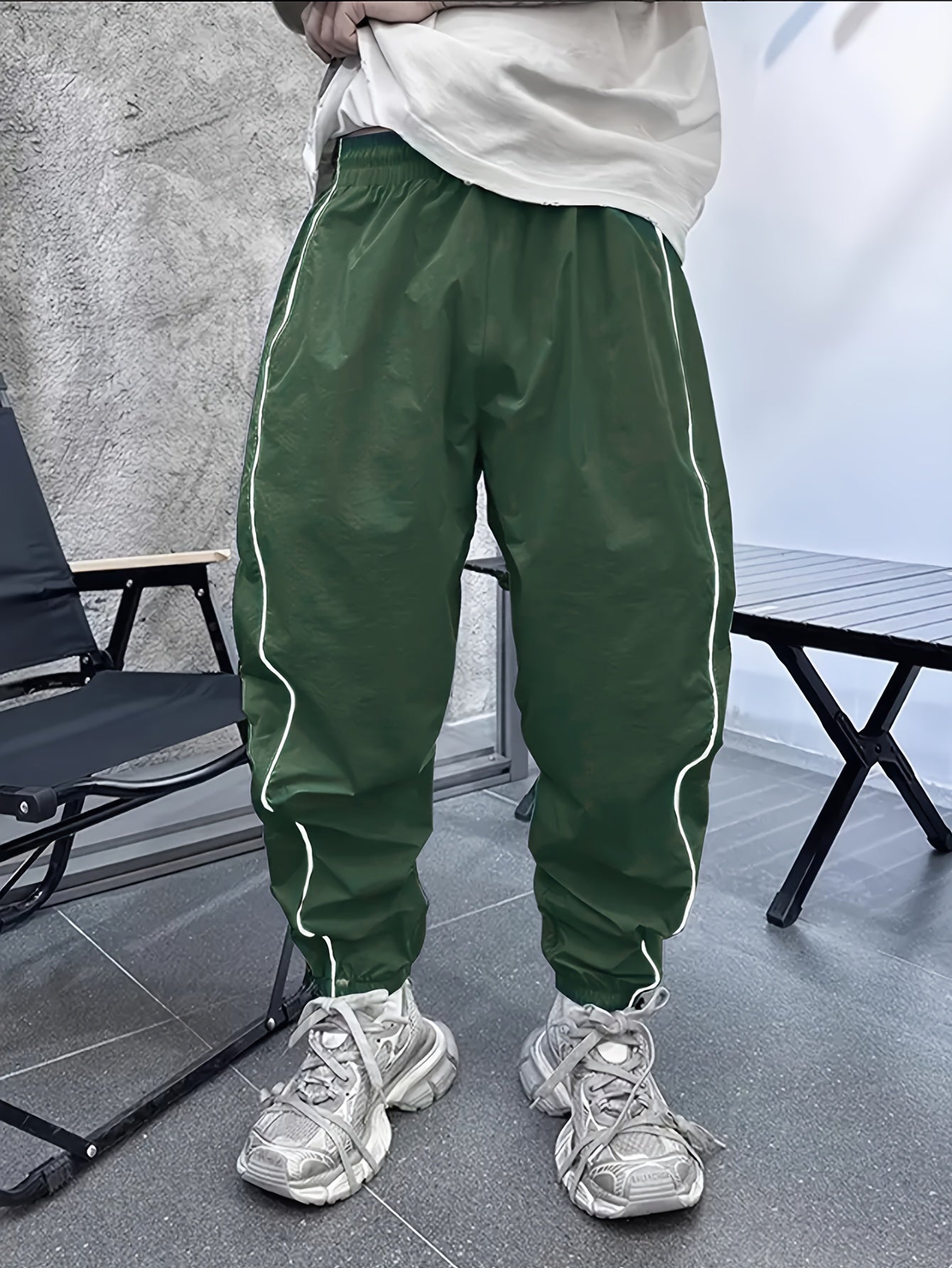 Pantalones de Jogging Holgados de Hombre con Cordón – Transpirables Informales para Exteriores
