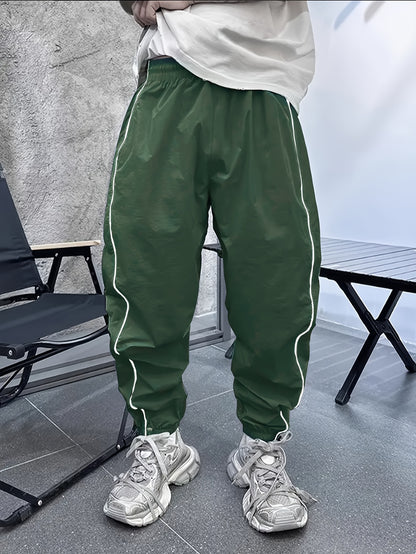 Pantalones de Jogging Holgados de Hombre con Cordón – Transpirables Informales para Exteriores