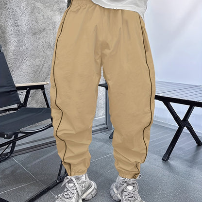 Pantalones de Jogging Holgados de Hombre con Cordón – Transpirables Informales para Exteriores