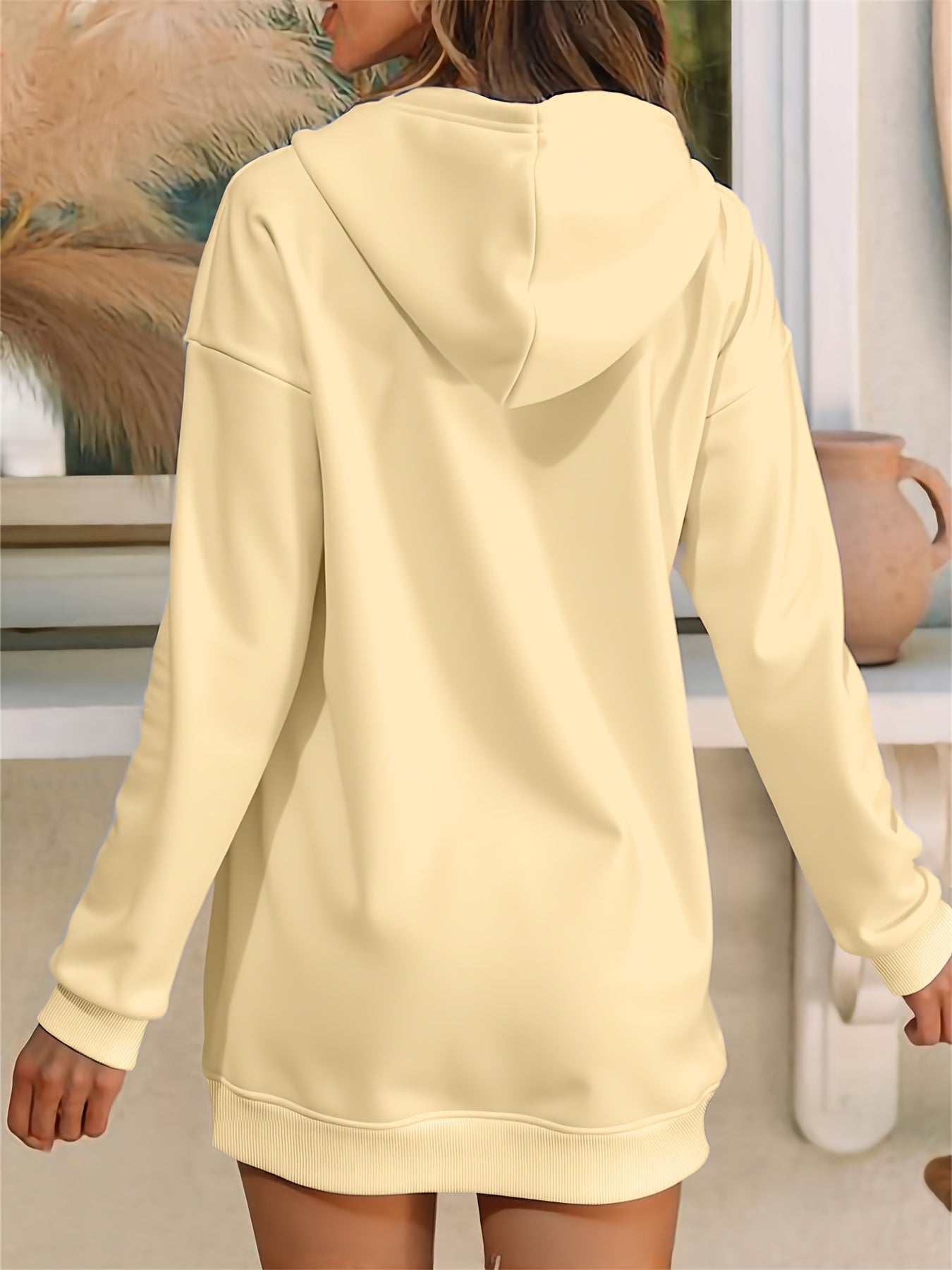 Vestido con capucha extragrande “MILANO” para mujer - Suéter largo y cálido