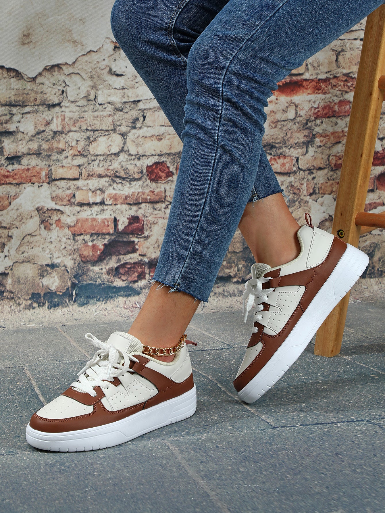 Zapatillas deportivas unisex con plataforma Loom & Soul – Calzado deportivo casual antideslizante estilo europeo y americano con suela suave de EVA