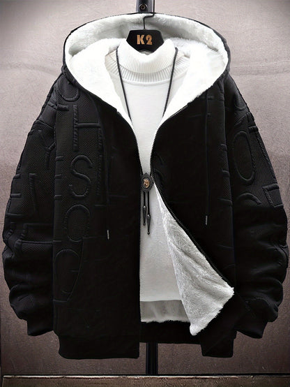 Sudadera con capucha y cremallera de felpa para hombre Loom & Soul - Edición festiva