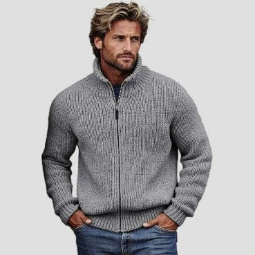 Veste zippée imprimée 3D pour homme – Cardigan décontracté à manches longues