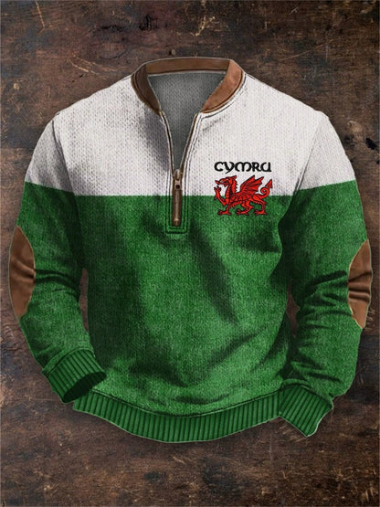 Sudadera con cremallera y estampado digital 3D para hombre - Estilo primavera y otoño