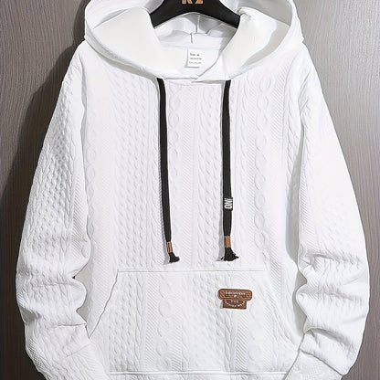 Sweat à capuche sport pour homme – Manches longues couleur unie 280 g/m²