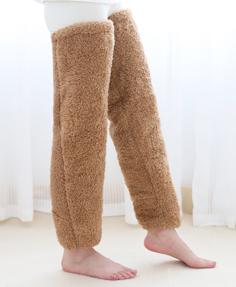 Calcetines largos peludos por encima de la rodilla Loom & Soul™ – Medias unisex cálidas para invierno y para casa
