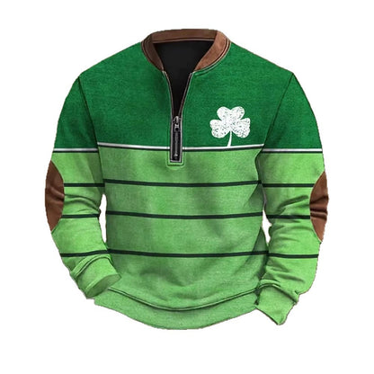Sudadera con cremallera y estampado digital 3D para hombre - Estilo primavera y otoño
