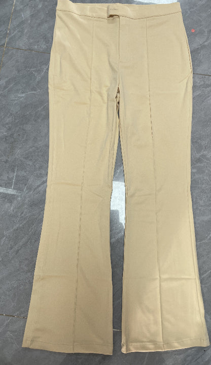 Pantalones rectos Loom & Soul™ Slim – Pantalones de mujer de cintura alta con hebilla para un estilo urbano sin esfuerzo
