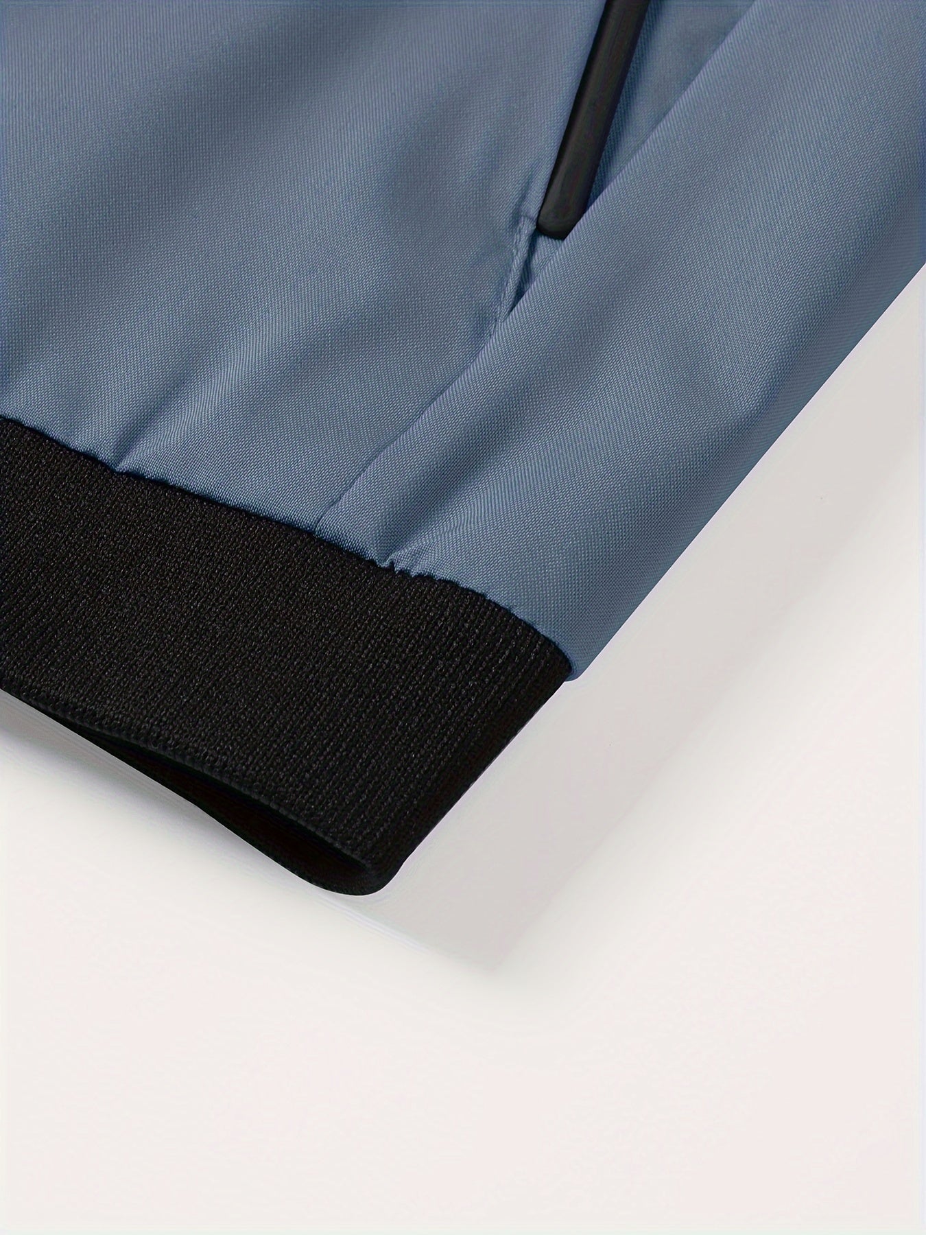 Men’s Letter Embroidered Bomber Jacket – Sporty Casual Streetwear