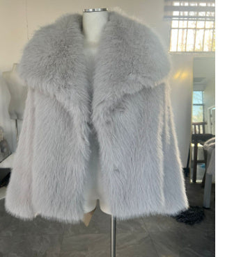 Abrigo de felpa con solapa mullida Loom & Soul™ – Chaqueta de invierno cálida para mujer para una comodidad elegante y sin esfuerzo