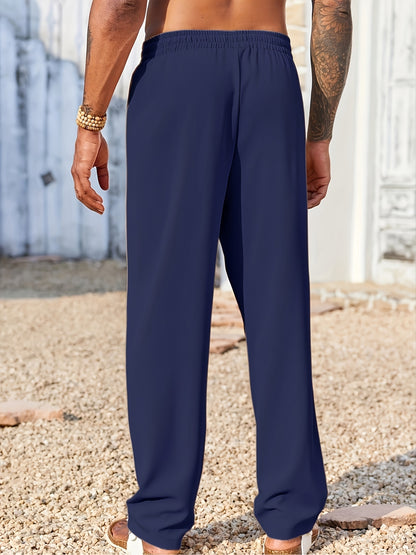 Pantalones casuales de pana para hombre – Corte recto ajustado, antiarrugas