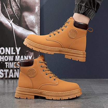 Botas Martin para hombre Loom & Soul™ – Botines de invierno gruesos impermeables con suela de goma antideslizante