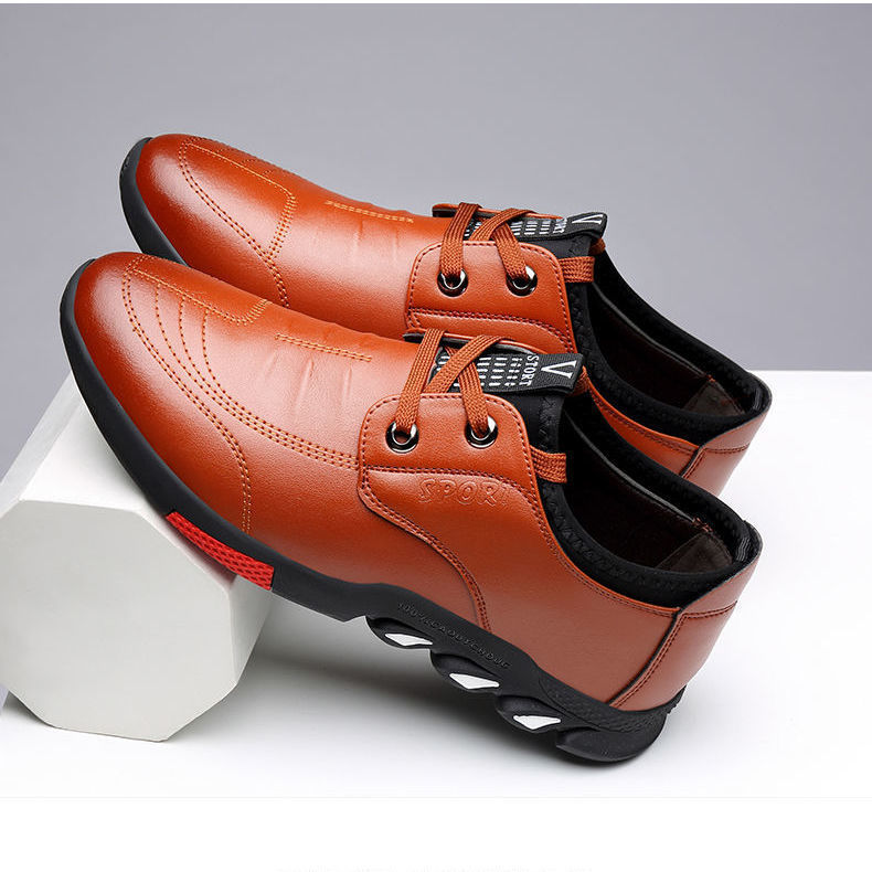 Loom & Soul™ Zapatos de vestir de cuero sintético para hombre – Zapatos planos clásicos para negocios y estilo formal