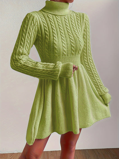 Minivestido entallado de cuello alto – Elegante vestido corto con corte A para eventos