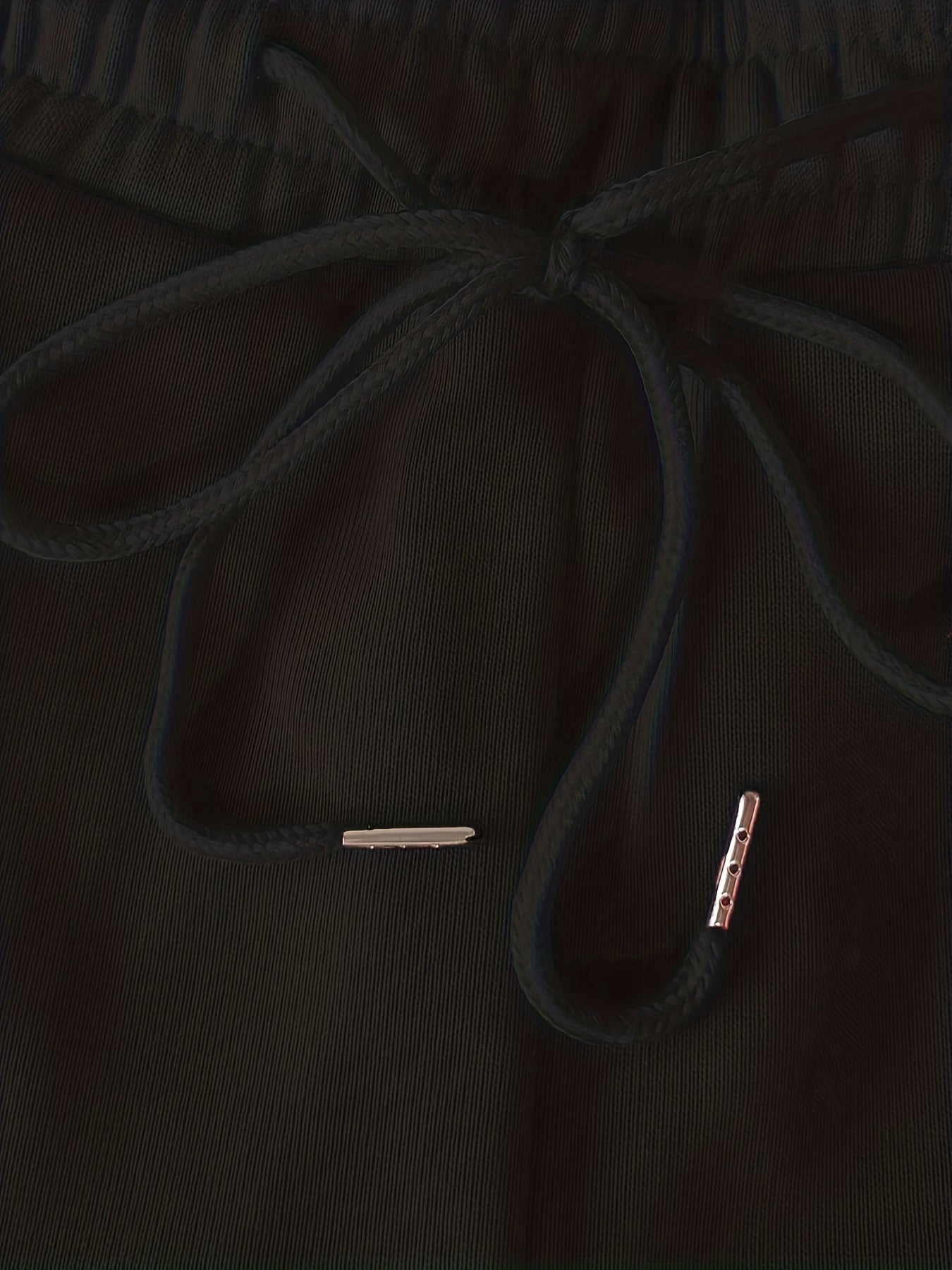 Drawstring Draped Pants – Women’s Solid Straight-Leg Casual Trousers