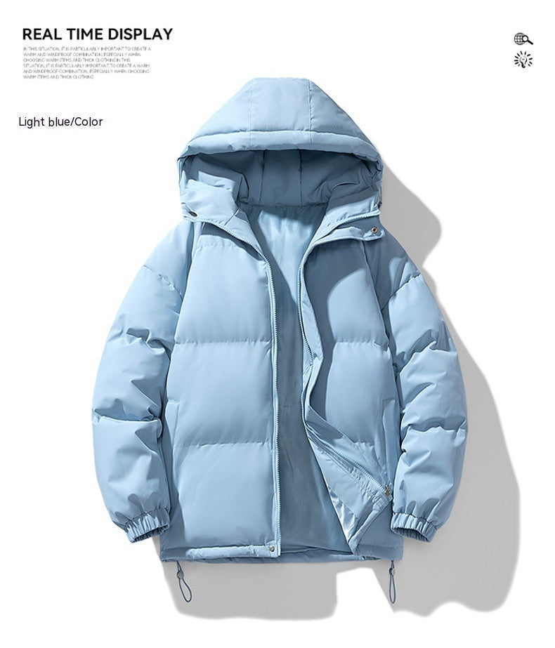 Abrigo con capucha de invierno Loom & Soul™ para hombre – Chaqueta acolchada de algodón grueso con cremallera para calidez y estilo diario