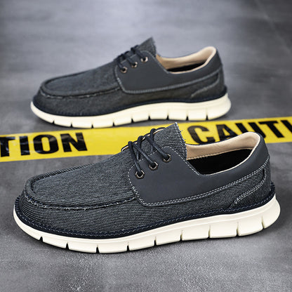Men’s Casual Lace-Up Sneakers – Breathable Everyday Street Fit