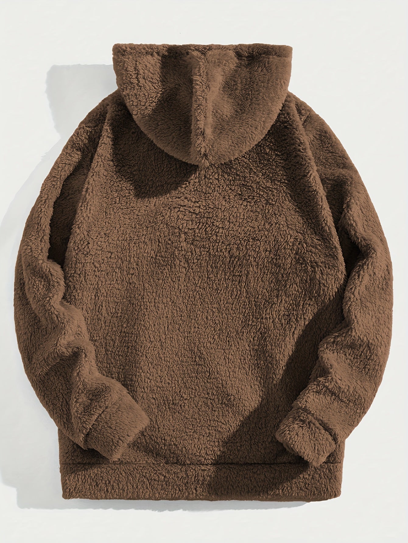 Sweat à capuche en molleton doux pour hommes – Demi-zip « Brooklyn » Pull d'hiver